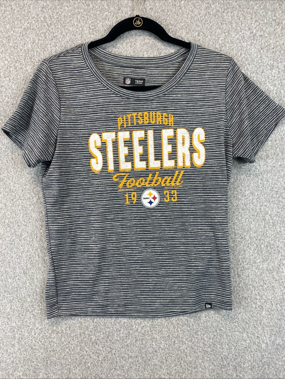 New Era Pittsburgh Steelers T Shirt Womens Medium Football Fan Gear